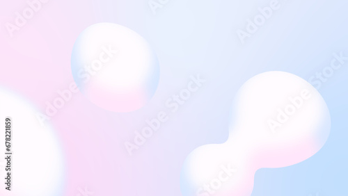リキッド状の球体が浮かんでいる背景画像 ピンク