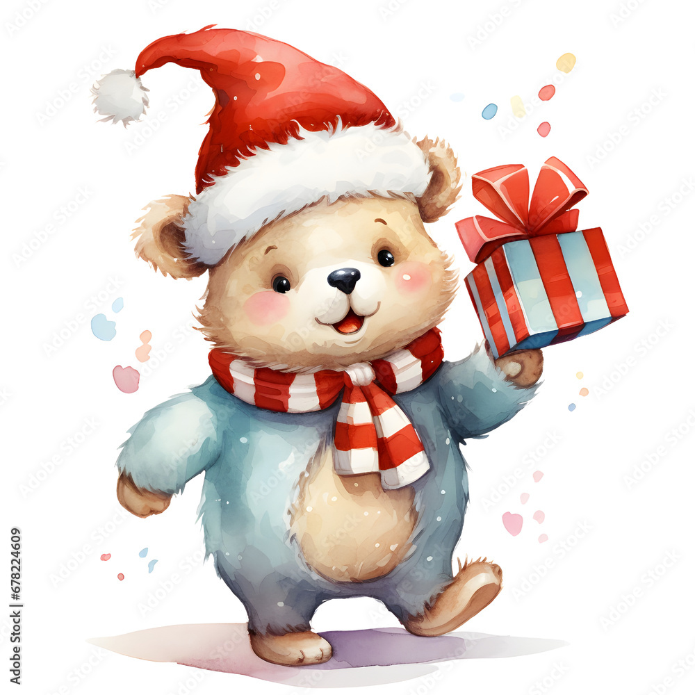 Cute Christmas Bear Cute Christmas Bear