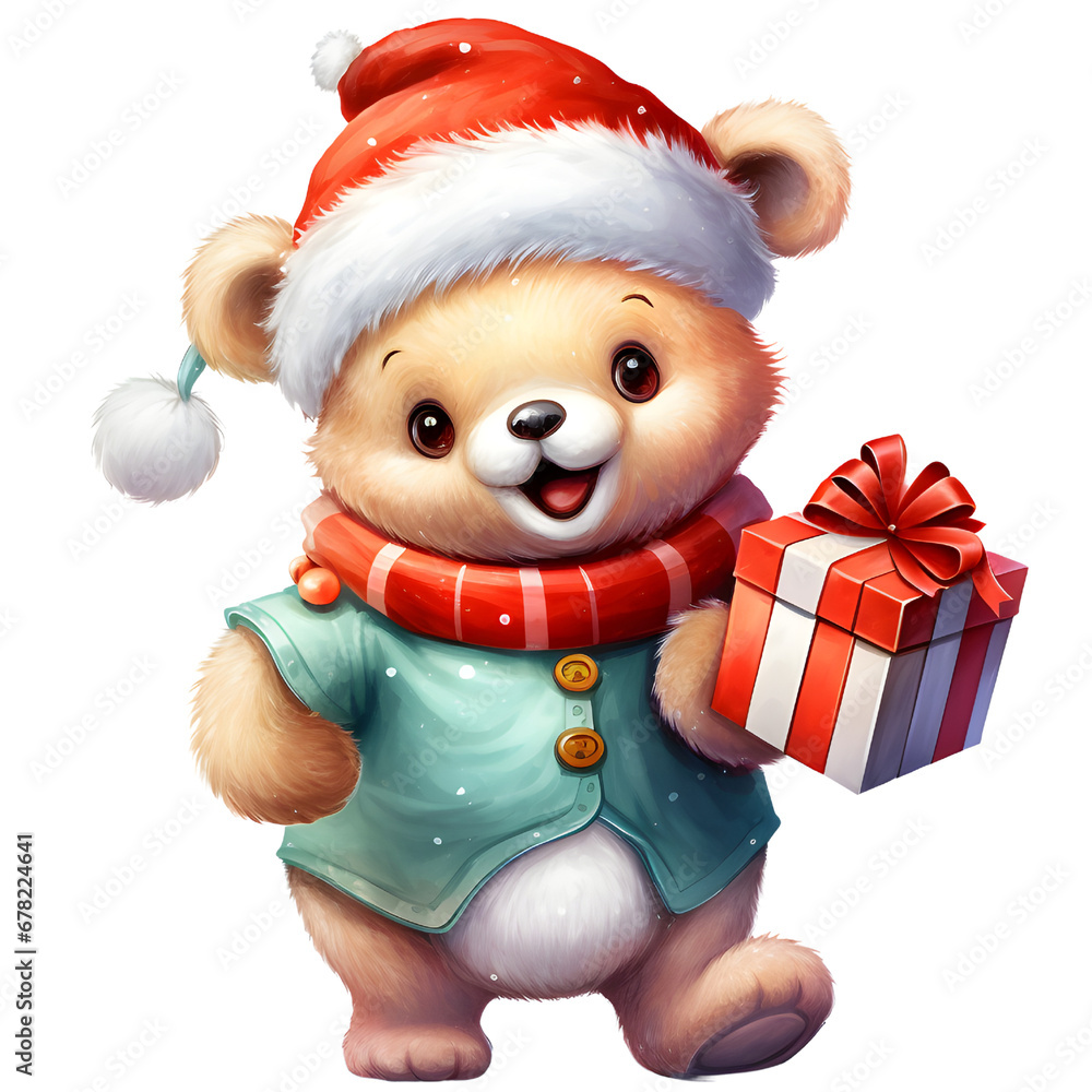 Cute Christmas Bear Cute Christmas Bear