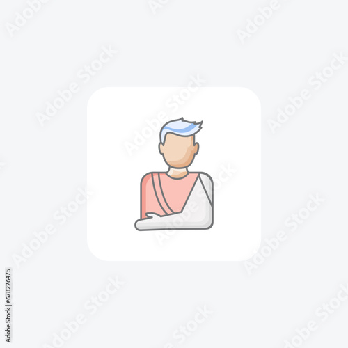  injury prevention, preventing injuries,  icon  isolated on white background vector illustration Pixel perfect

