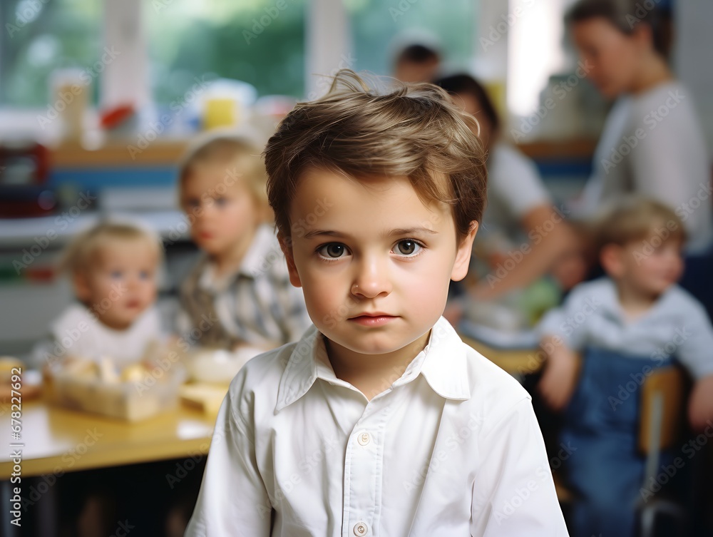 Authentic Expressions: Capturing a Baby's Tension in Daycare Authentic Expressions: Capturing a Baby's Tension in Daycare