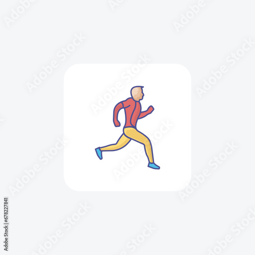 interval training,  icon  isolated on white background vector illustration Pixel perfect


