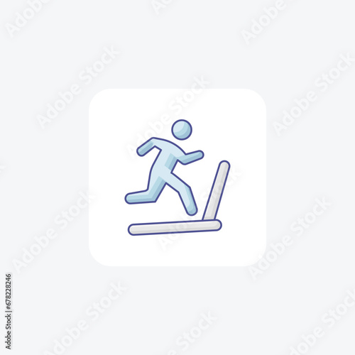endurance, stamina training,   icon  isolated on white background vector illustration Pixel perfect

