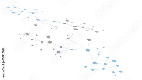 Abstract Blue Technology Background, Circles and lines, Tepox Background process Computer network, scenery.