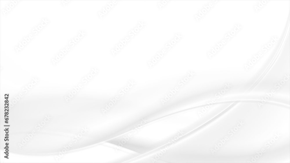 Abstract white grey smooth blurred waves background Abstract white grey smooth blurred waves background