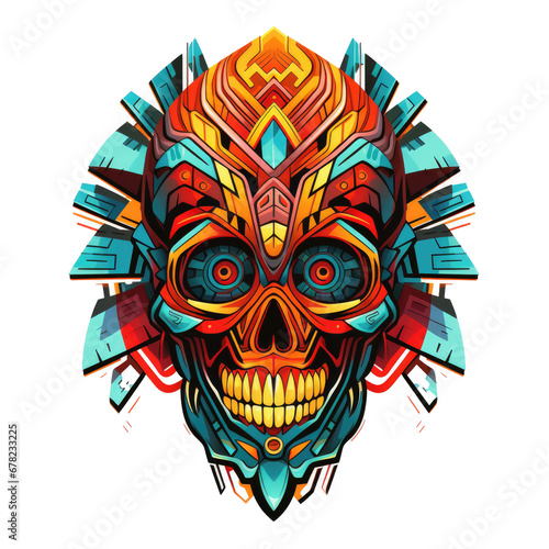 Day of the Dead Skull Mask, colorful skull, tattoo art, ready to print, flower skull.
