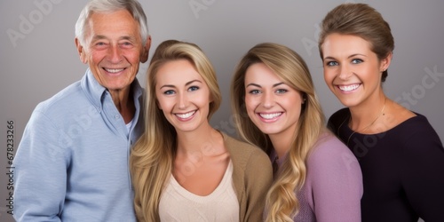 Happy Multi generation family portrait