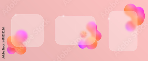 Blur glass effect.