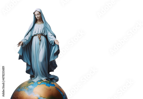 Mother of God, Theotokos, Mother of Jesus, Our Lady, Blessed Virgin Mary, Queen of Heaven, Seat of Wisdom, Star of the Sea, Immaculate Conception, Madonna - Standing on Planet Earth