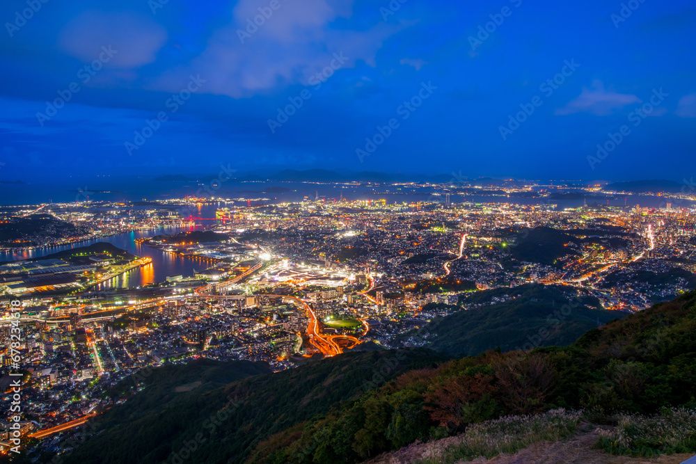 福岡県　北九州市　皿倉山からの夜景