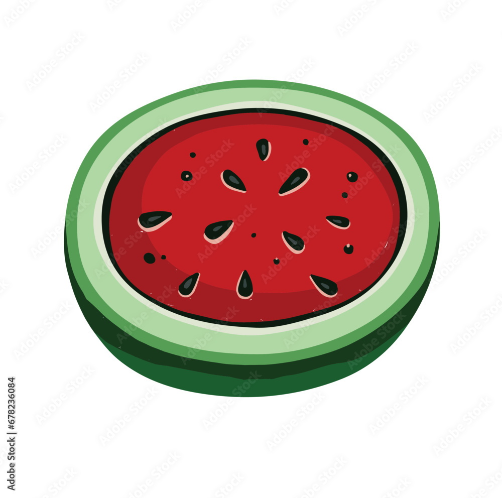 Half of watermelon, hand drawn cut fruit, with transparent background, illustration eps10 Half of watermelon, hand drawn cut fruit, with transparent background, illustration eps10