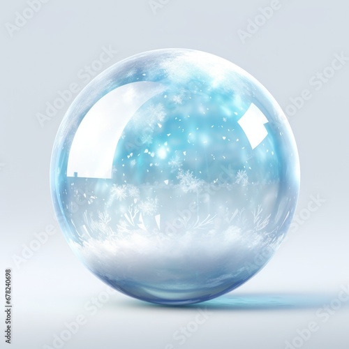 A transparent sphere containing a Ball
