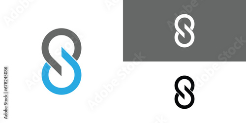 Simple letter S logo design template with unique concept| premium vector