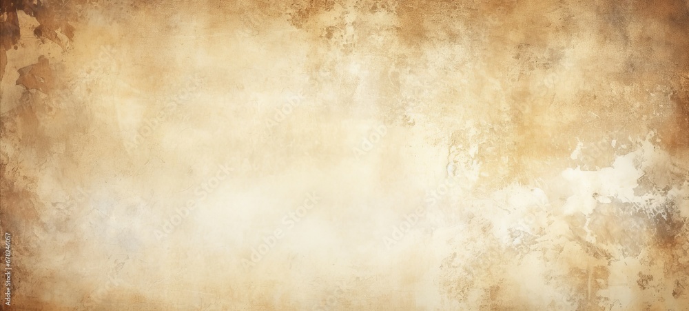 Abstract old aged weathered antique vintage retro paper texture background, with vignette