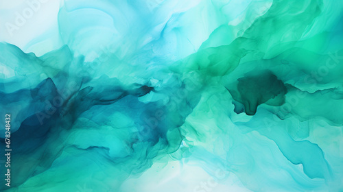 blue green teal abstract watercolor background