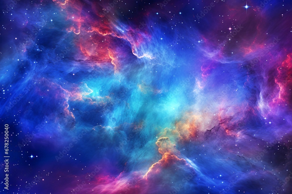 space background with stars and sky