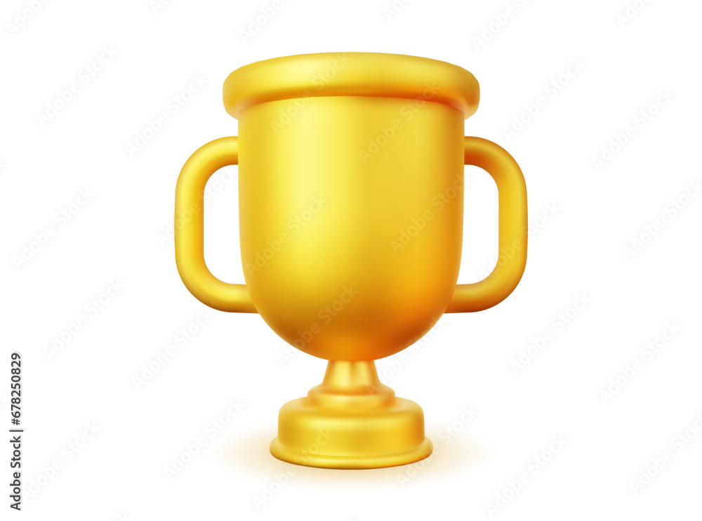 Vector golden cup icon. Vector golden cup icon.