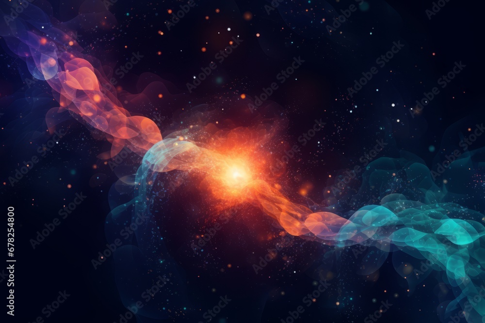 Abstract space and star background. Generative AI Abstract space and star background. Generative AI