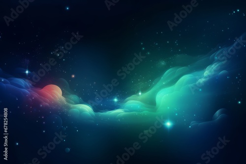  Abstract space and star background. Generative AI