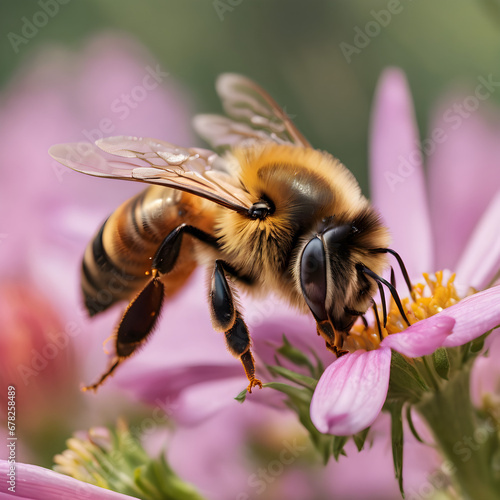 bee on a flower © Aphiwat