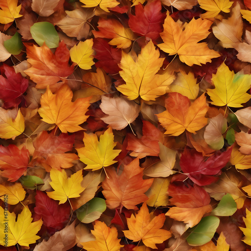 autumn leaves on a white background