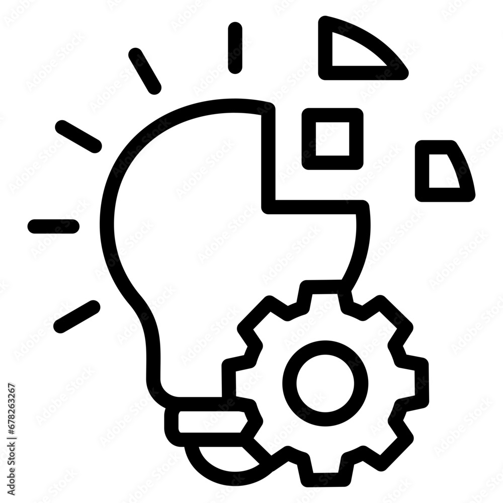 Innovation Icon Element For Design