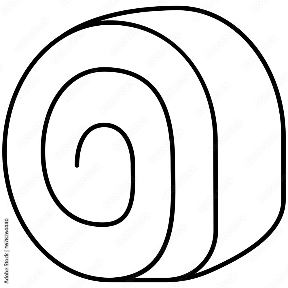 swiss roll cake icon swiss roll cake icon