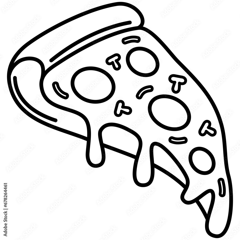illustration of pizza illustration of pizza