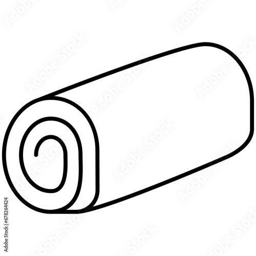 swiss roll cake illustration