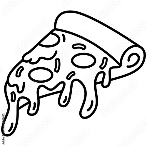 pizza slice vector icon