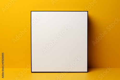 blank white box on wall