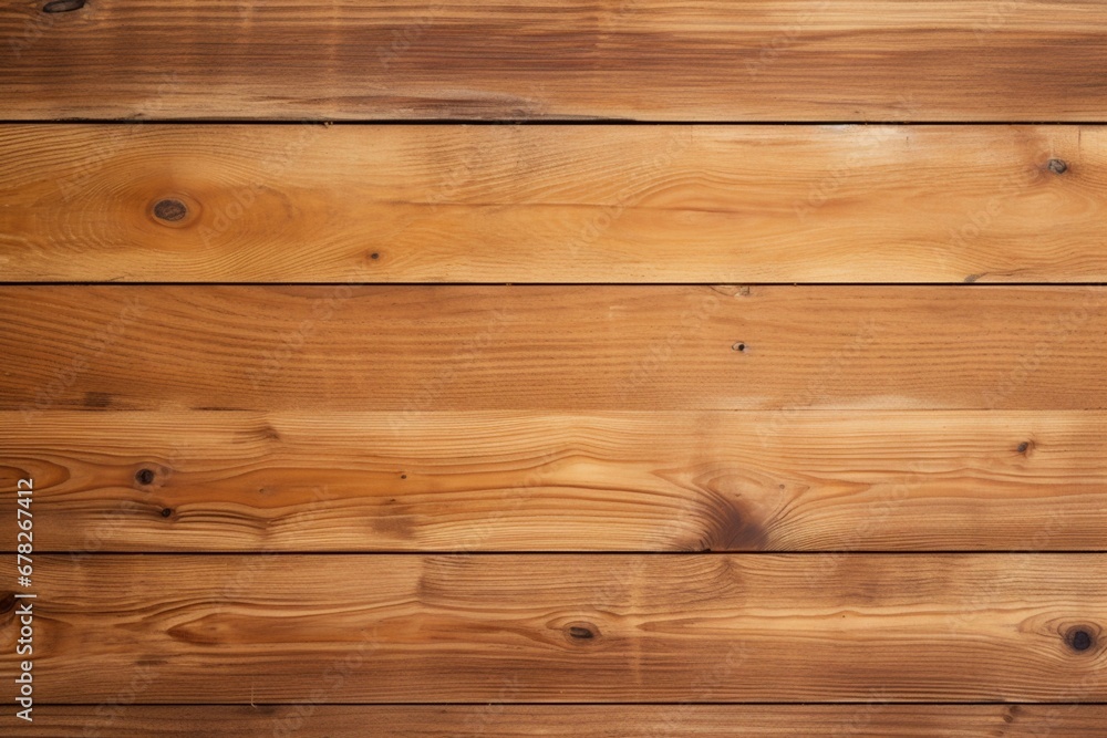 Fototapeta premium A photograph of a seamless wood texture that extends across a large surface, providing a warm and inviting backdrop for various creative projects.