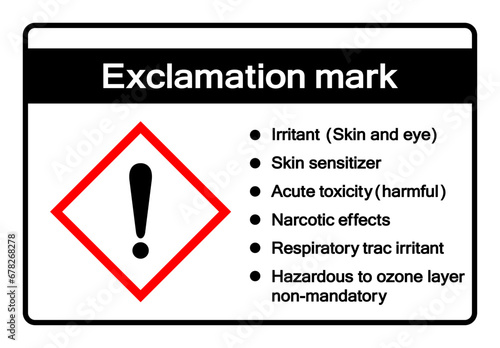 Exclamatiomn Mark Symbol Sign ,Vector Illustration, Isolate On White Background Label .EPS10
