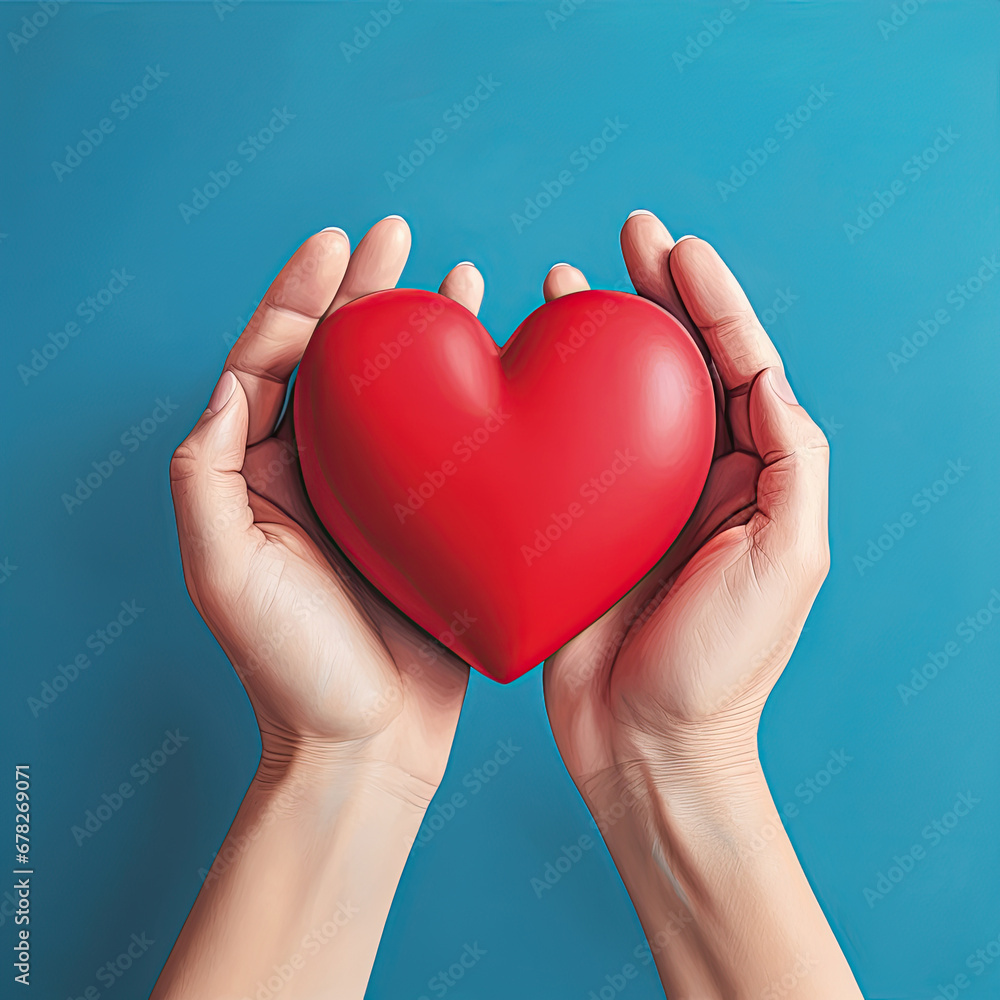Obraz premium Hands Presenting Heart