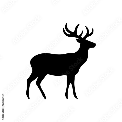 Reindeer Icon - Simple Vector Illustration