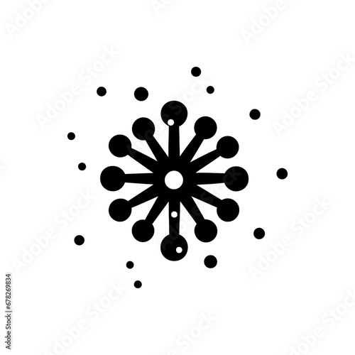 Falling Snow Icon - Simple Vector Illustration