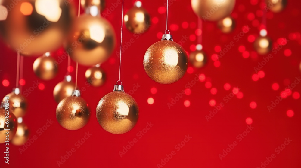 Fototapeta premium Christmas themed decorative background