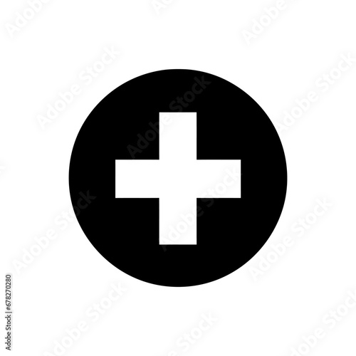Red Cross Icon - Simple Vector Illustration