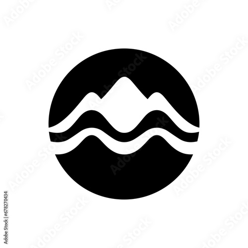 Seismic Waves Icon - Simple Vector Illustration