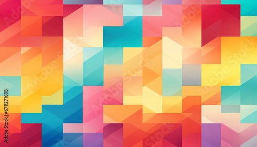 Digital art images with various patterns, unclear patterns, beautiful colors.