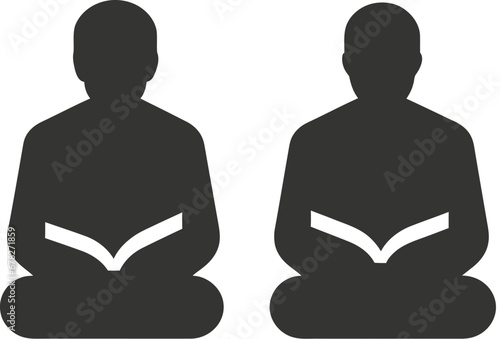 People reading the Quran icon
