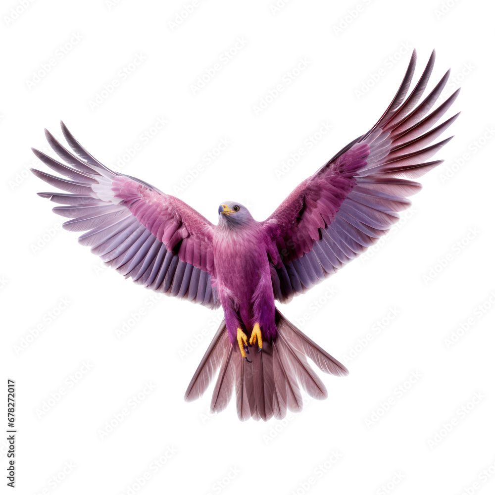 Naklejka premium purple kite on a transparent background.