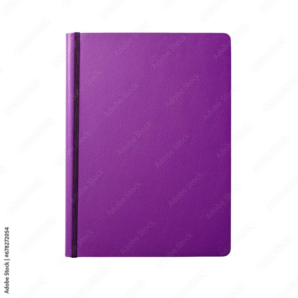 purple notebook on a transparent background. purple notebook on a transparent background.