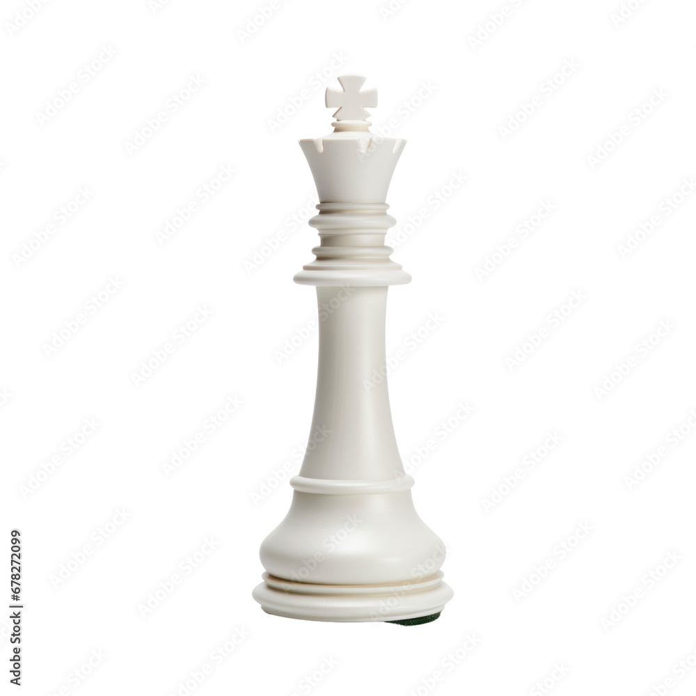 white chess piece on a transparent background. white chess piece on a transparent background.