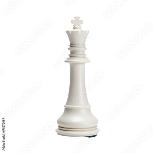 white chess piece on a transparent background.