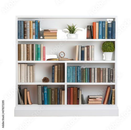 bookshelf on a transparent background.