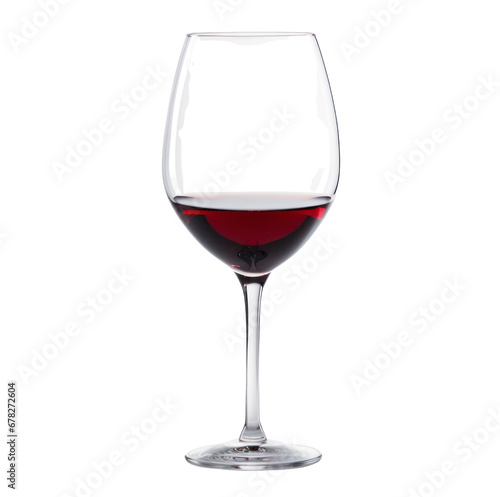 wine glass on transparent background.