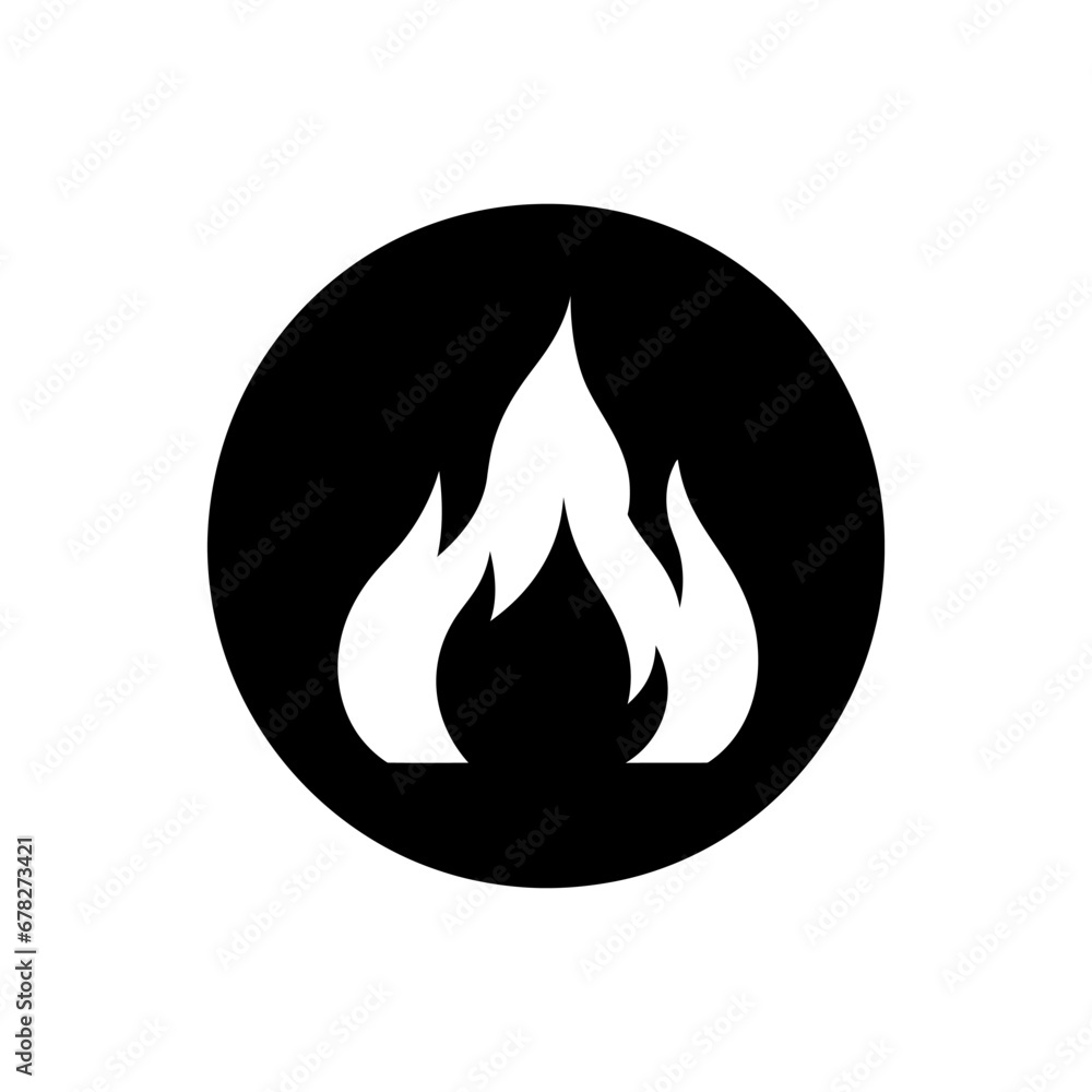 Roaring fire icon - Simple Vector Illustration Roaring fire icon - Simple Vector Illustration