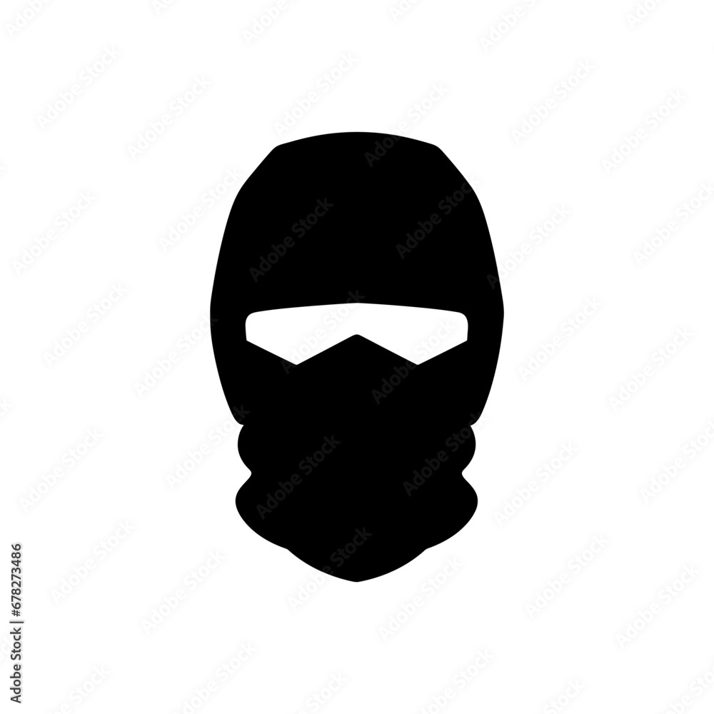 Ski mask icon - Simple Vector Illustration Ski mask icon - Simple Vector Illustration