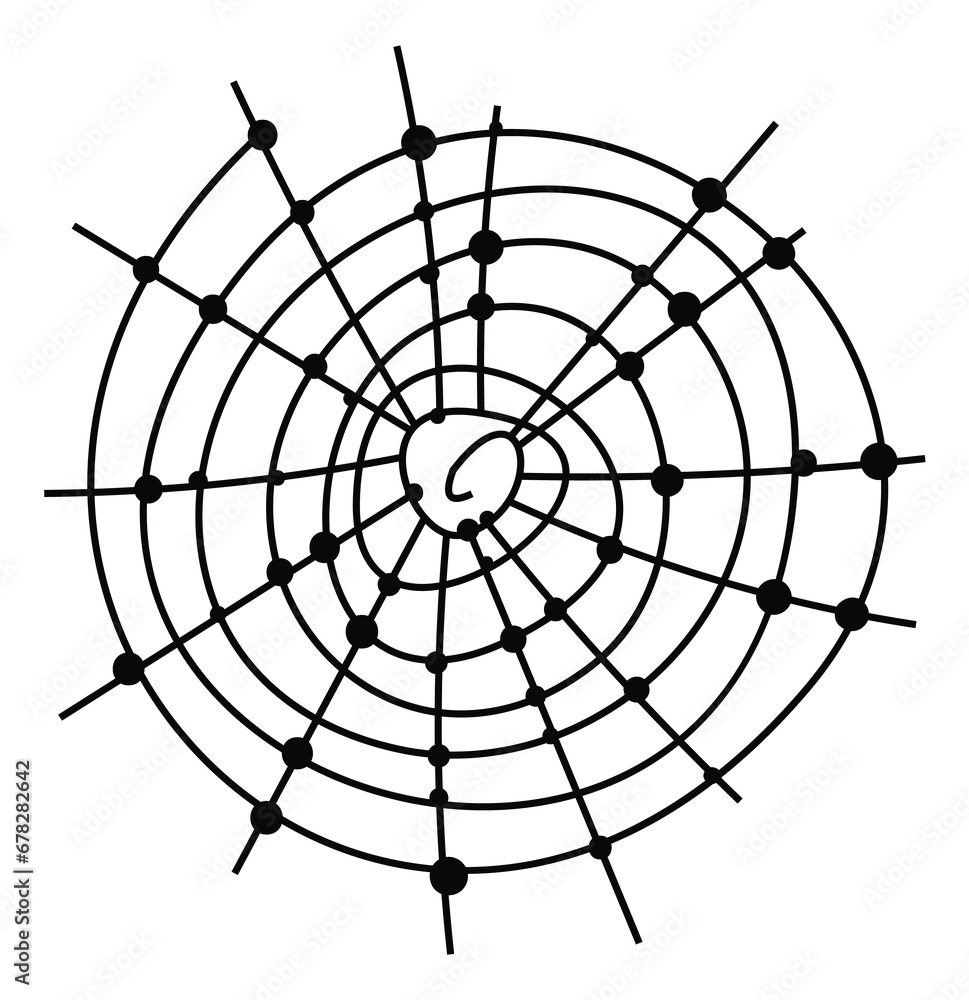 Spider net black line icon. Haloween cobweb symbol Spider net black line icon. Haloween cobweb symbol